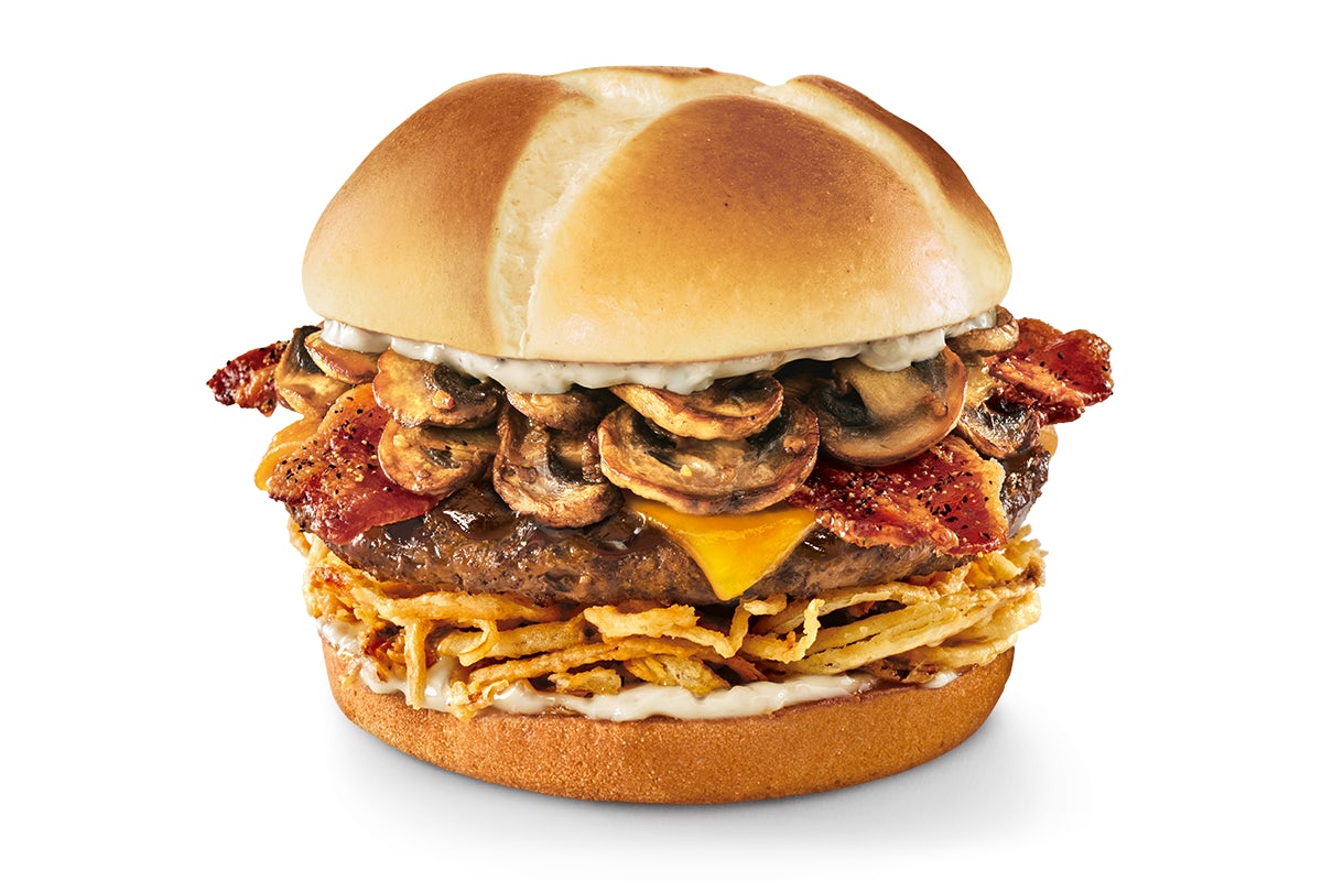 Order NEW! Savory Steakhouse Burger food online from Red Robin store, Canton on bringmethat.com
