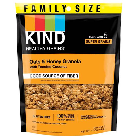 Order Kind Oats & Honey Granola Family Size, 17 OZ food online from Cvs store, FALLON on bringmethat.com