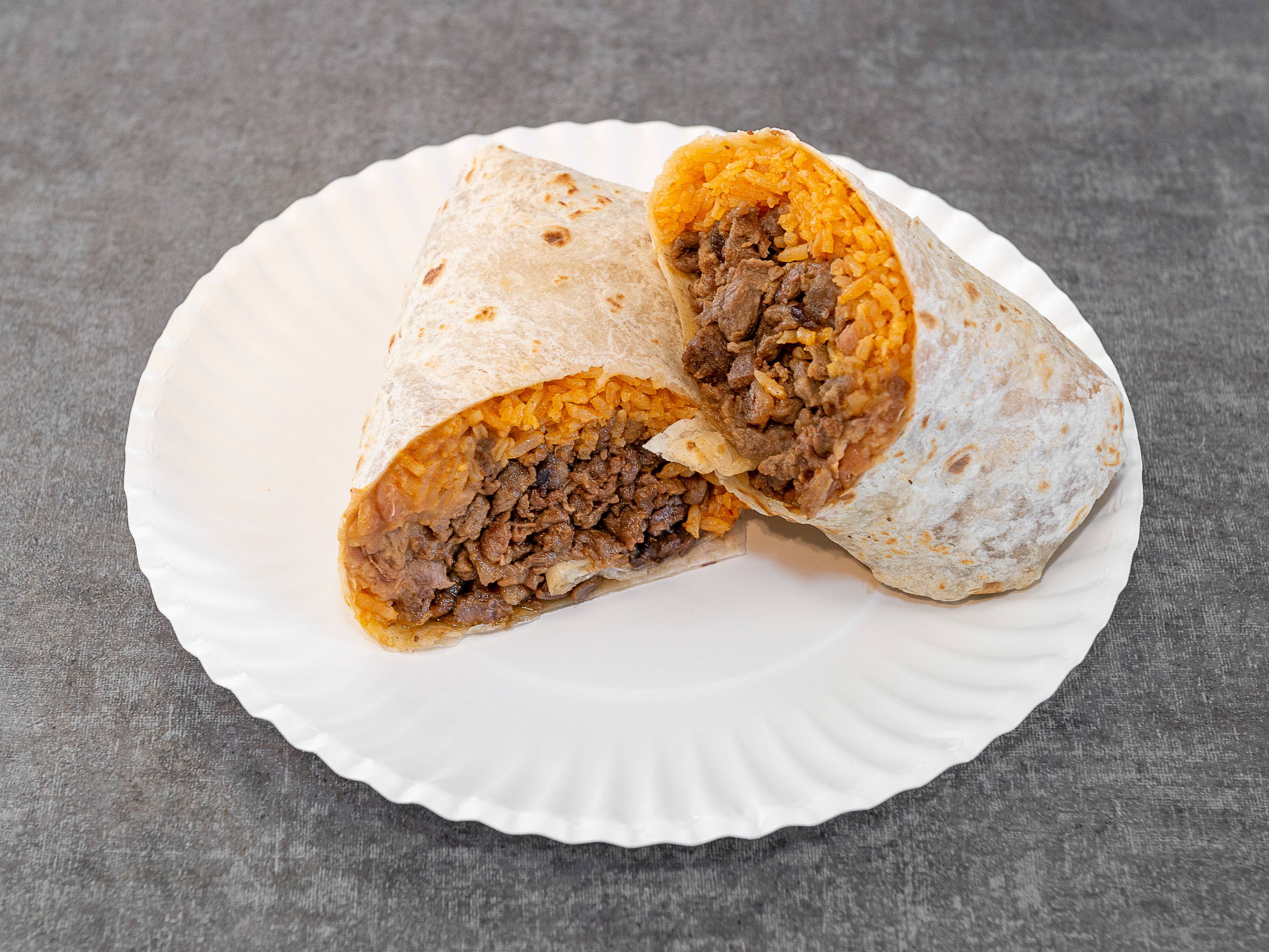 Order Super Burrito food online from Tacos El Jalisciense store, Salinas on bringmethat.com