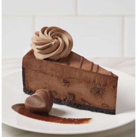 Order Godiva® Double Chocolate Cheesecake Slice - The Cheesecake Factory Bakery At Home food online from Goodees Cravings store, Marietta on bringmethat.com