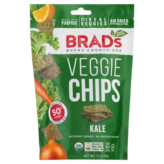 Order Brad's Plant Based Organic Kale Veggie Chips 3oz food online from Everyday Needs by Gopuff store, Lansdowne on bringmethat.com