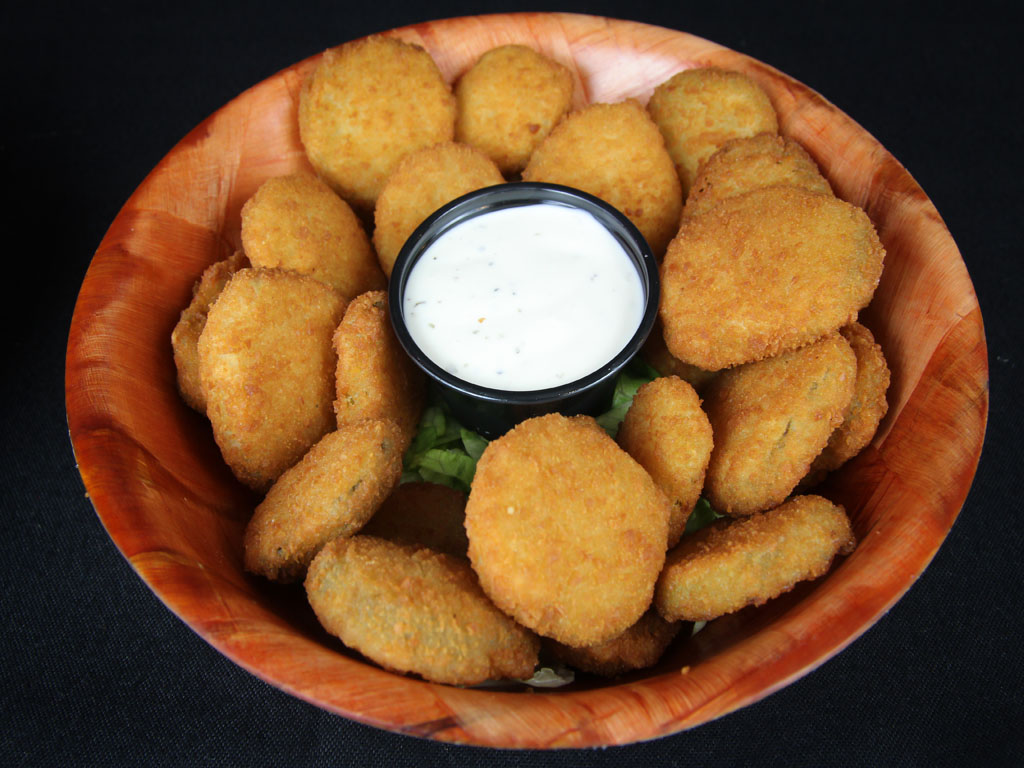 Order Fried Pickle Chips food online from The Thurman Cafe store, Columbus on bringmethat.com