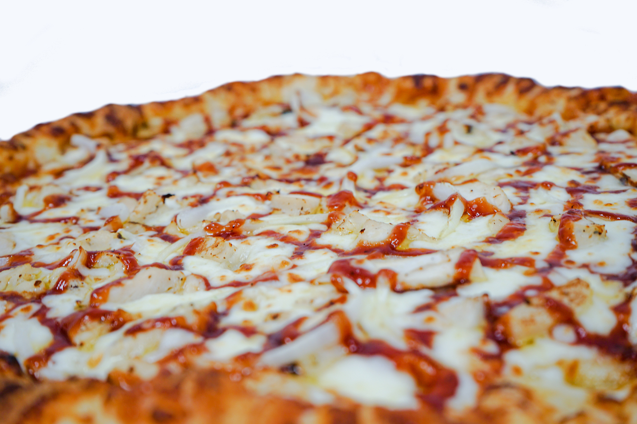Order Chicken BBQ Pizza food online from Chanello's Pizza store, Hampton on bringmethat.com