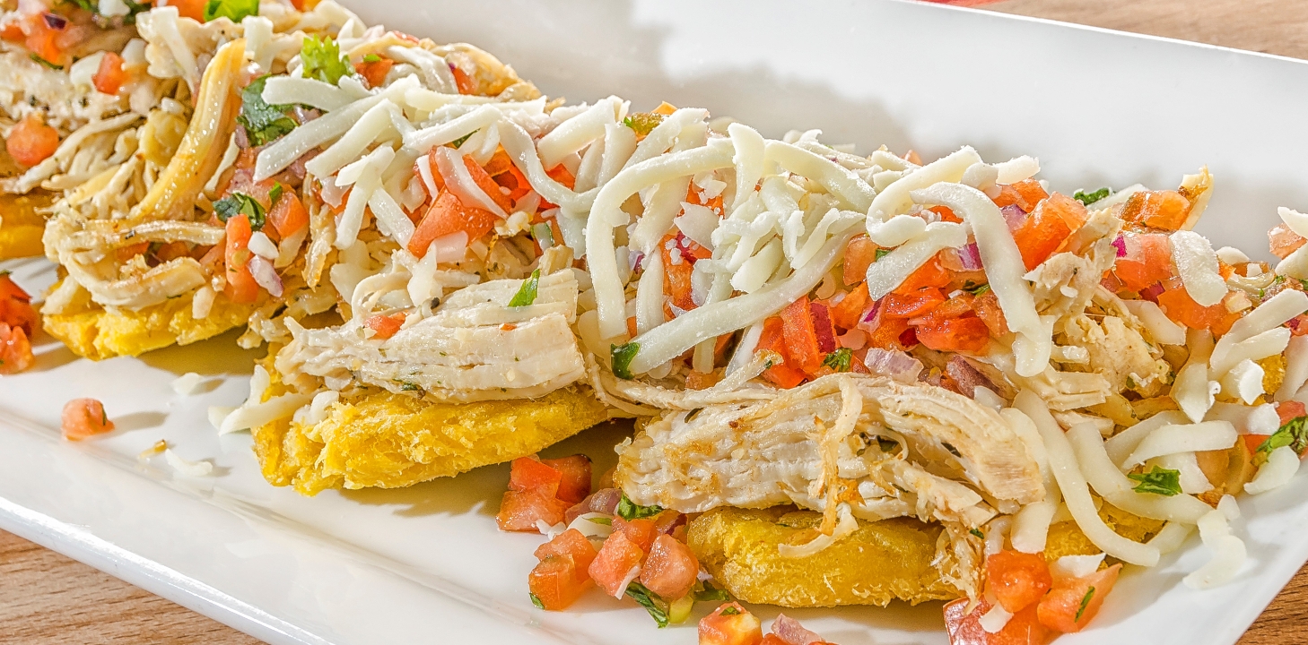 Order Tostones Supremos Chick food online from Papi Cuban store, Lawrenceville on bringmethat.com