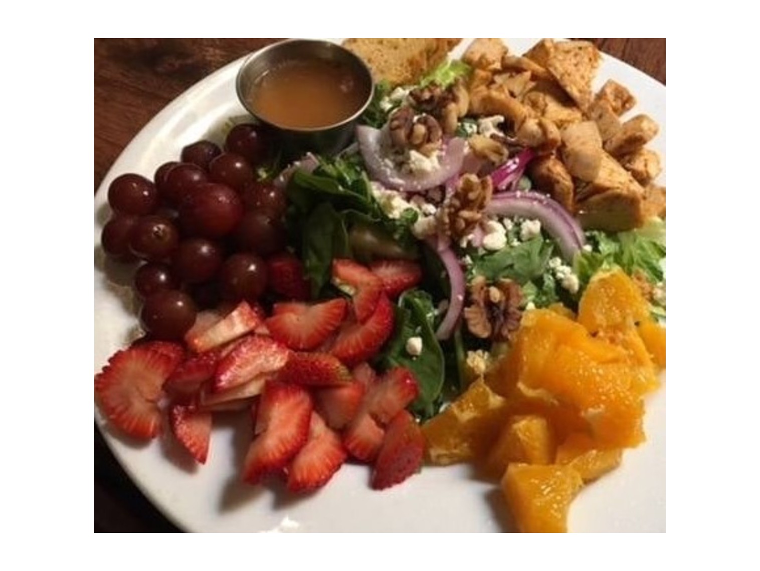 Order Orange Chicken Salad food online from Green Day Cafe store, Yukon on bringmethat.com