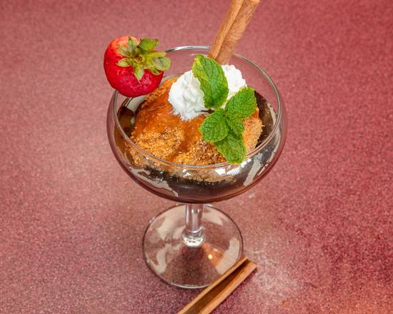 Order Fried Ice Cream food online from El Jinete Mexican Restaurant store, Dawsonville on bringmethat.com