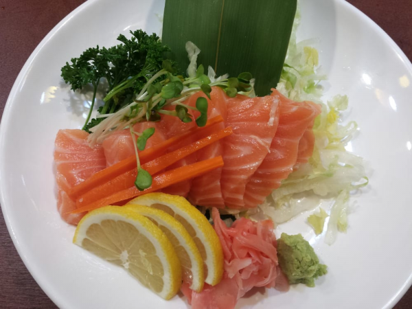 Order Salmon Sashimi food online from Miyako Japanese store, Santa Monica on bringmethat.com