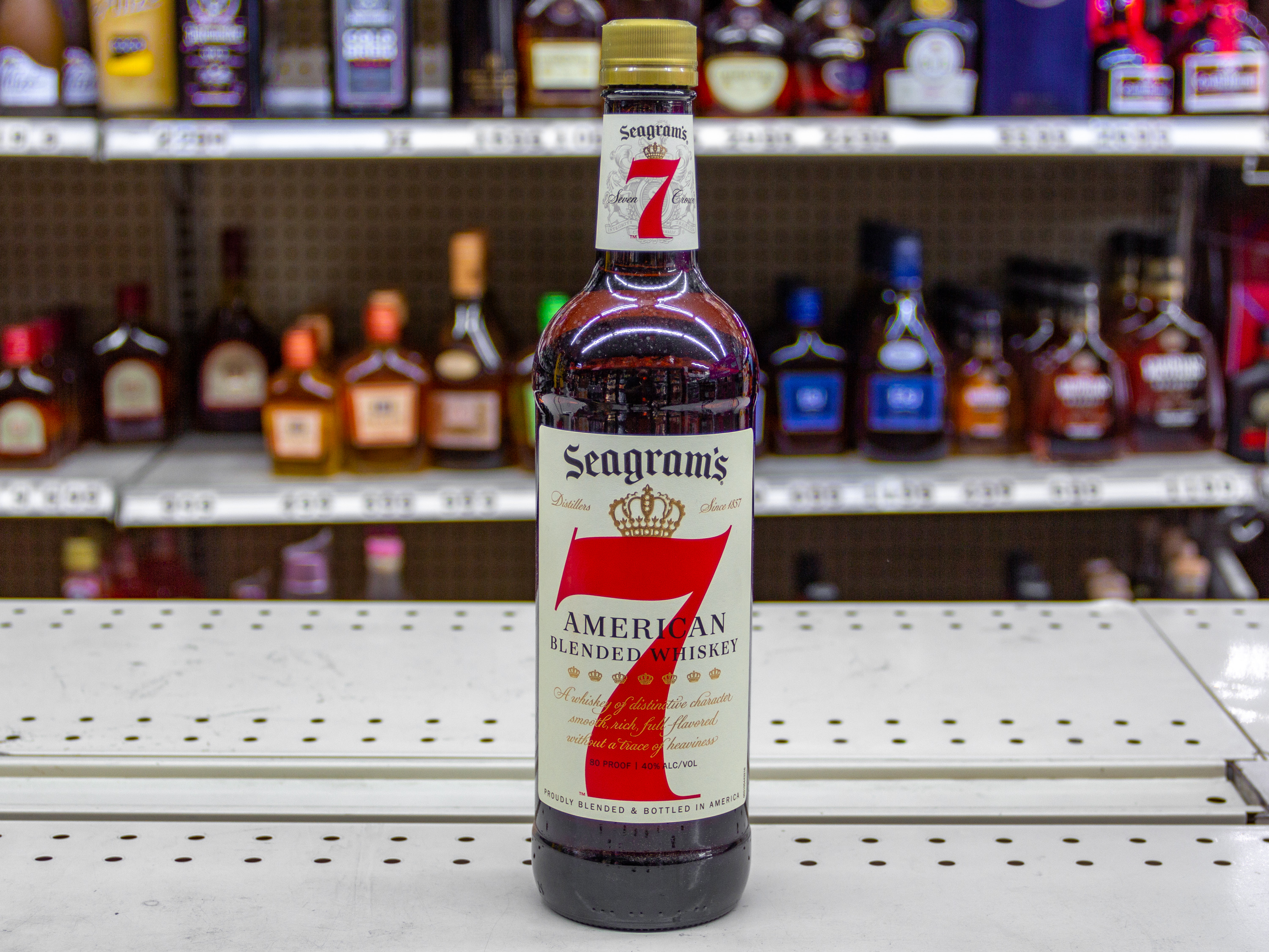 Order Seagram's7 -750ml food online from Phil Liquor store, Chino on bringmethat.com