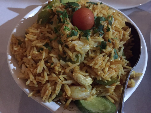 Order 37. Shrimp Biryani food online from India's tandoori store, Manhattan Beach on bringmethat.com