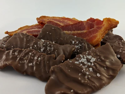 Order Chocolate Covered Bacon food online from Pulakos Chocolates store, Erie on bringmethat.com