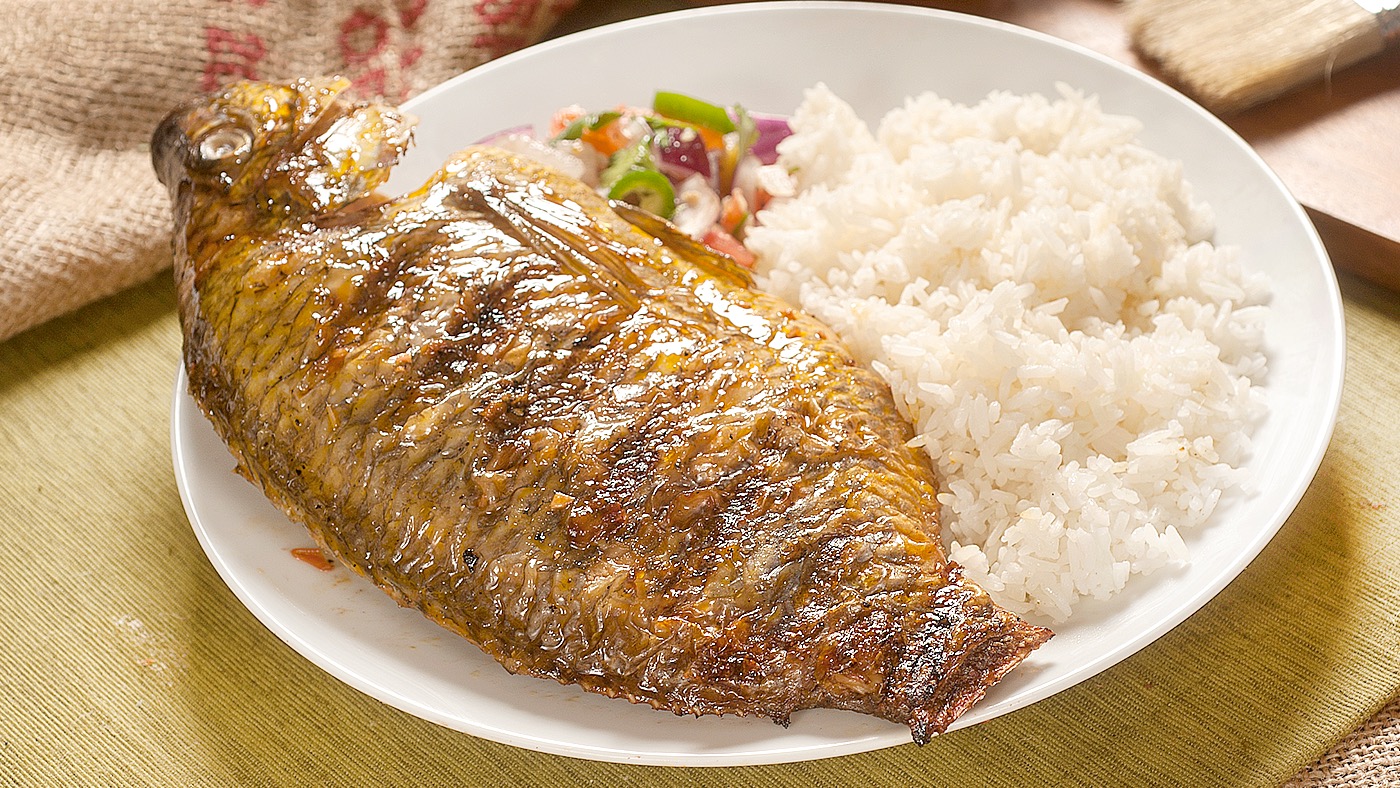 Order Grilled Tilapia Combo food online from Philhouse store, Fresno on bringmethat.com
