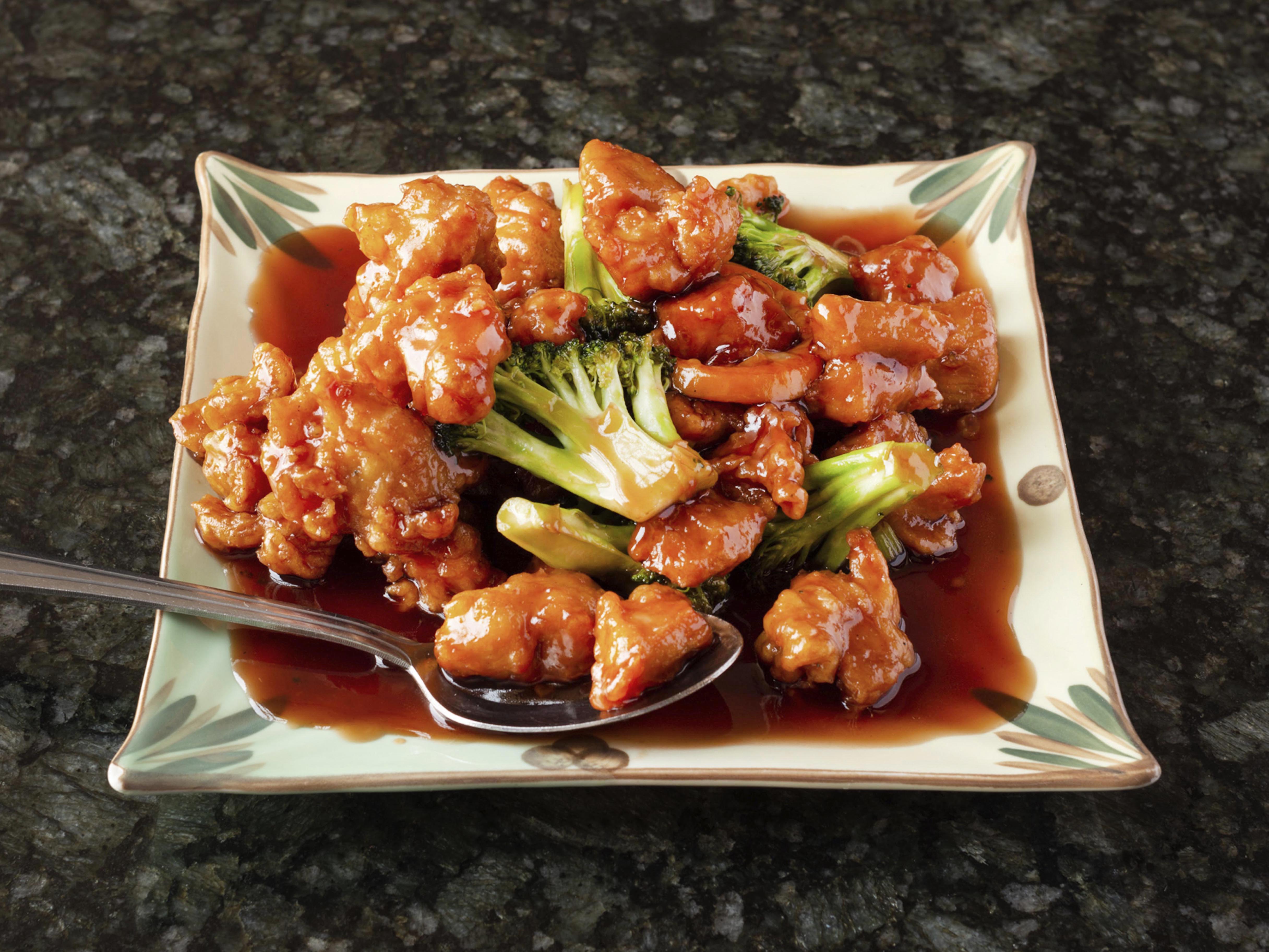 Order Orange Chicken food online from Fong Asian Dining store, American Fork on bringmethat.com