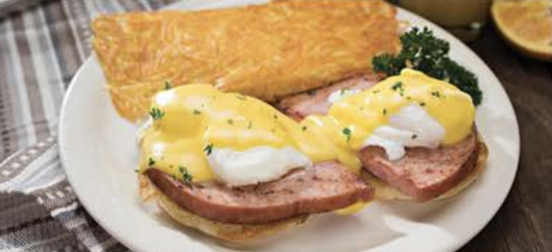 Order Eggs Benedict food online from Perkos Cafe store, Madera on bringmethat.com