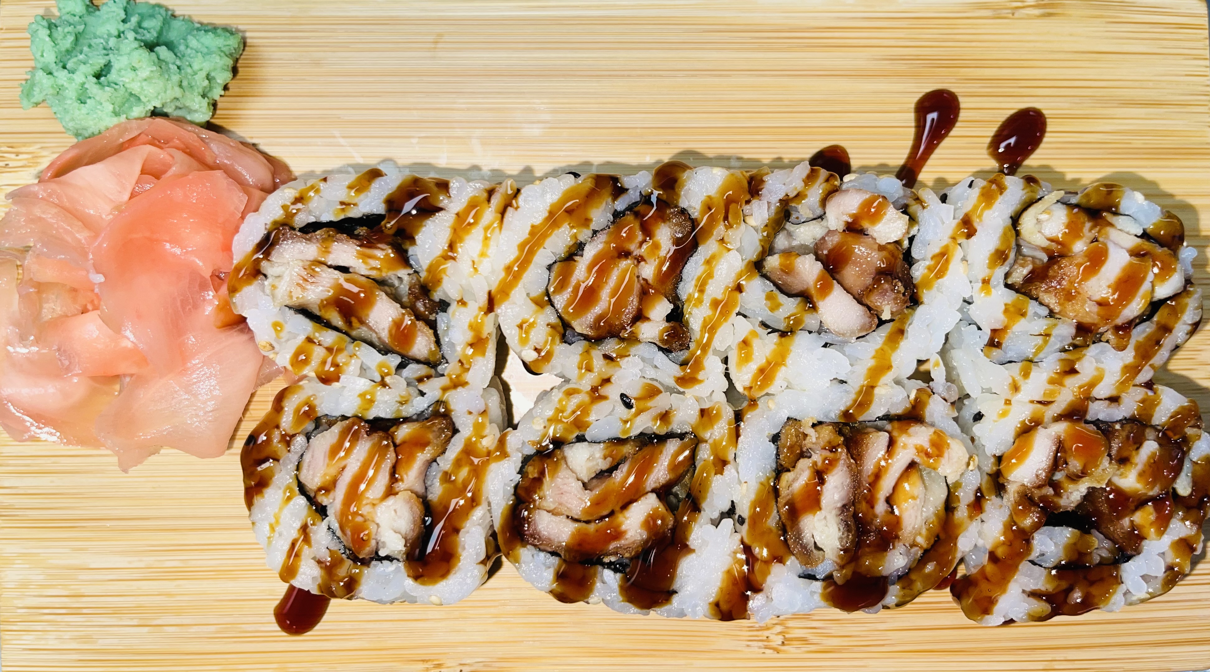 Order  Chicken Teriyaki Sushi Roll 8 Pieces food online from Sakura Express store, New Carrollton on bringmethat.com