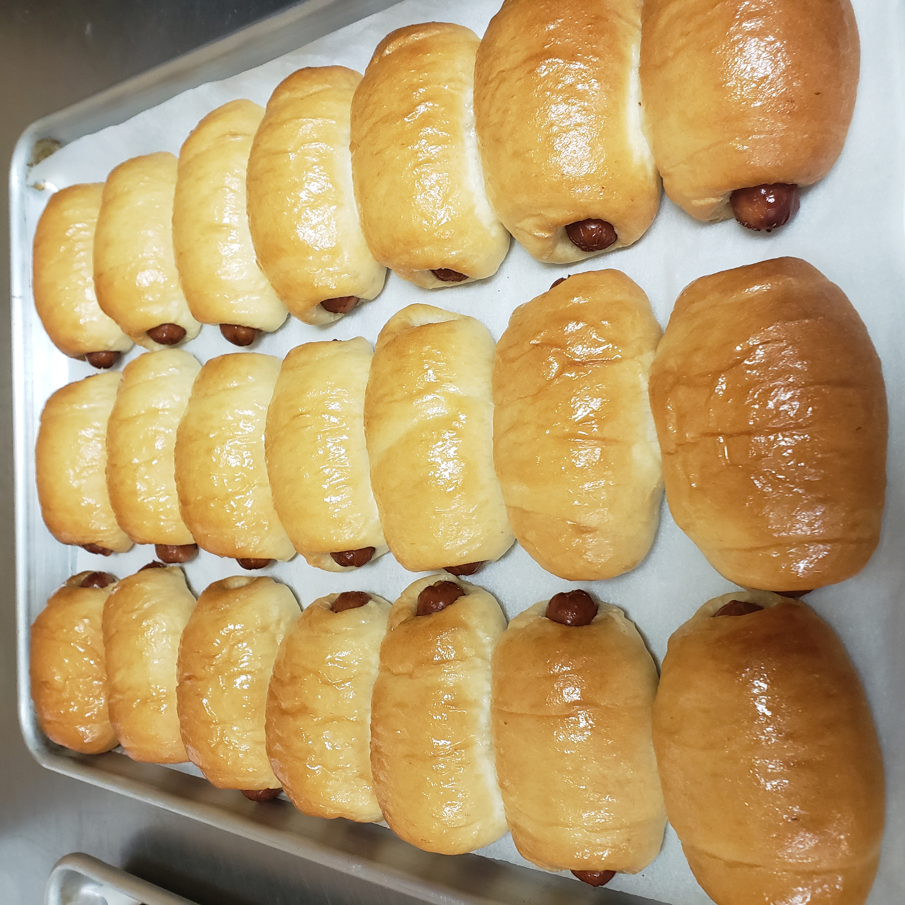 Order Dozen Sausage Rolls food online from Eagle Donuts store, Crowley on bringmethat.com