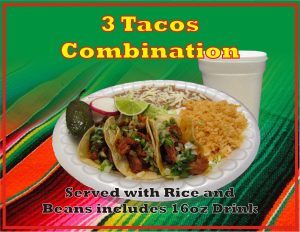 Order Taco Plate Combination food online from El Grullo Restaurant store, Mesa on bringmethat.com