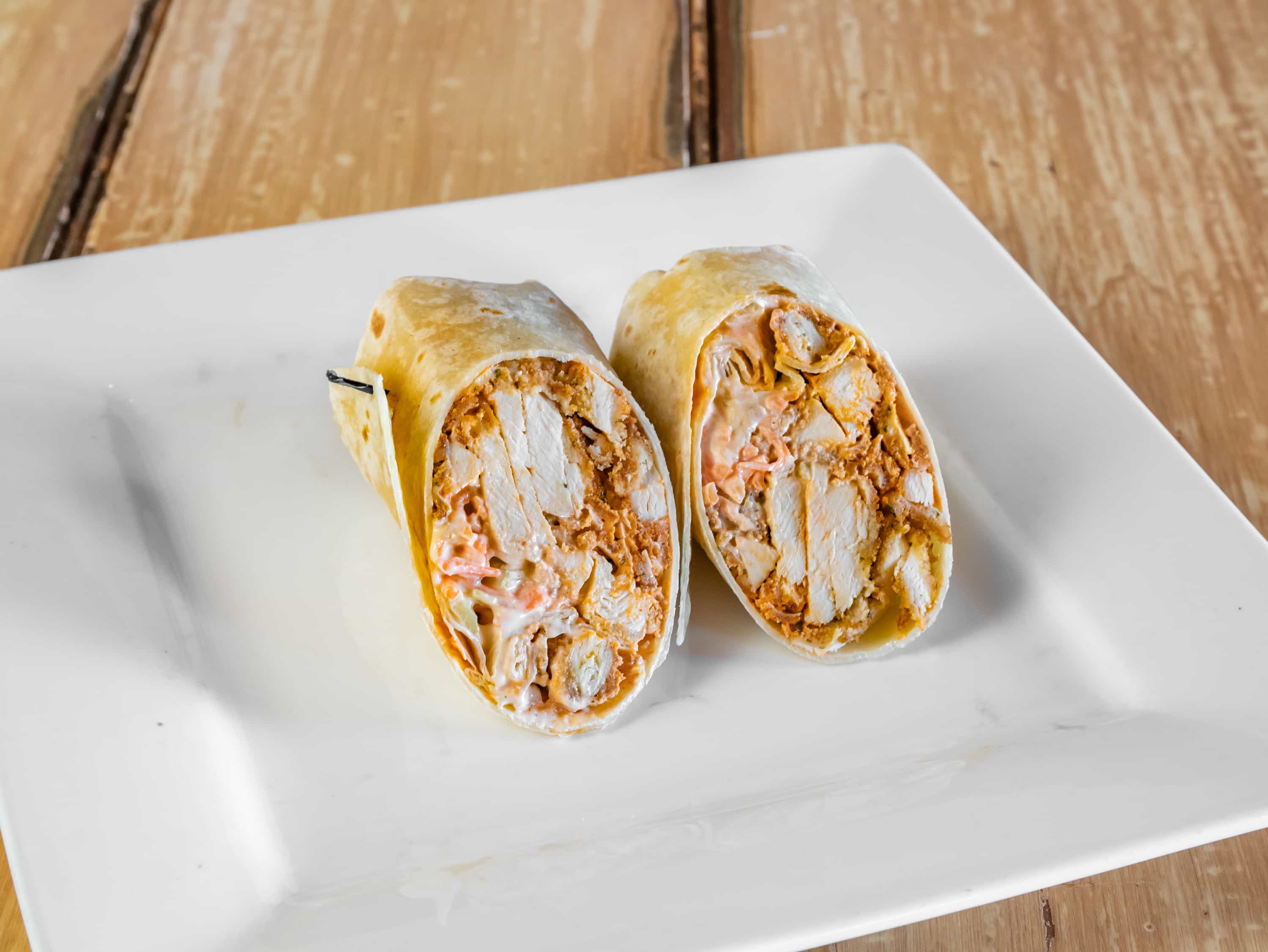 Order Spicy Chicken Wrap food online from David Alan's Marketplace And Caterers store, East Hanover on bringmethat.com