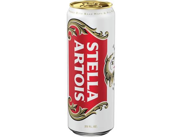 Order Stella Artois - 25oz Can food online from Exotic Wine and Liquors store, Washington on bringmethat.com