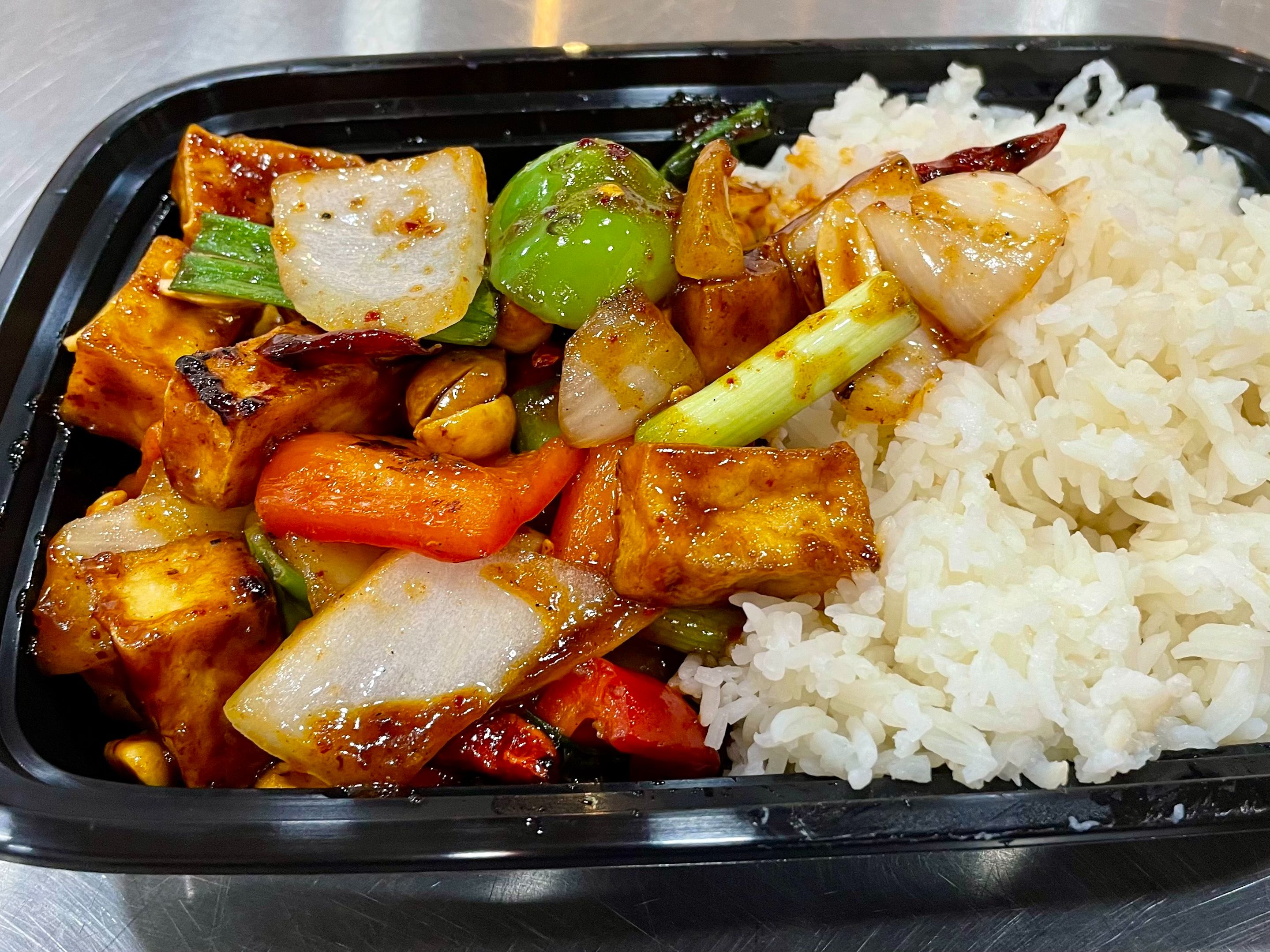 Order KungPao Tofu food online from Coconut Girl Kitchen store, San Diego on bringmethat.com