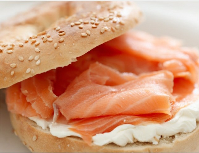 Order Sliced Lox on a Bagel food online from Bagels & Deli Express store, White Plains on bringmethat.com