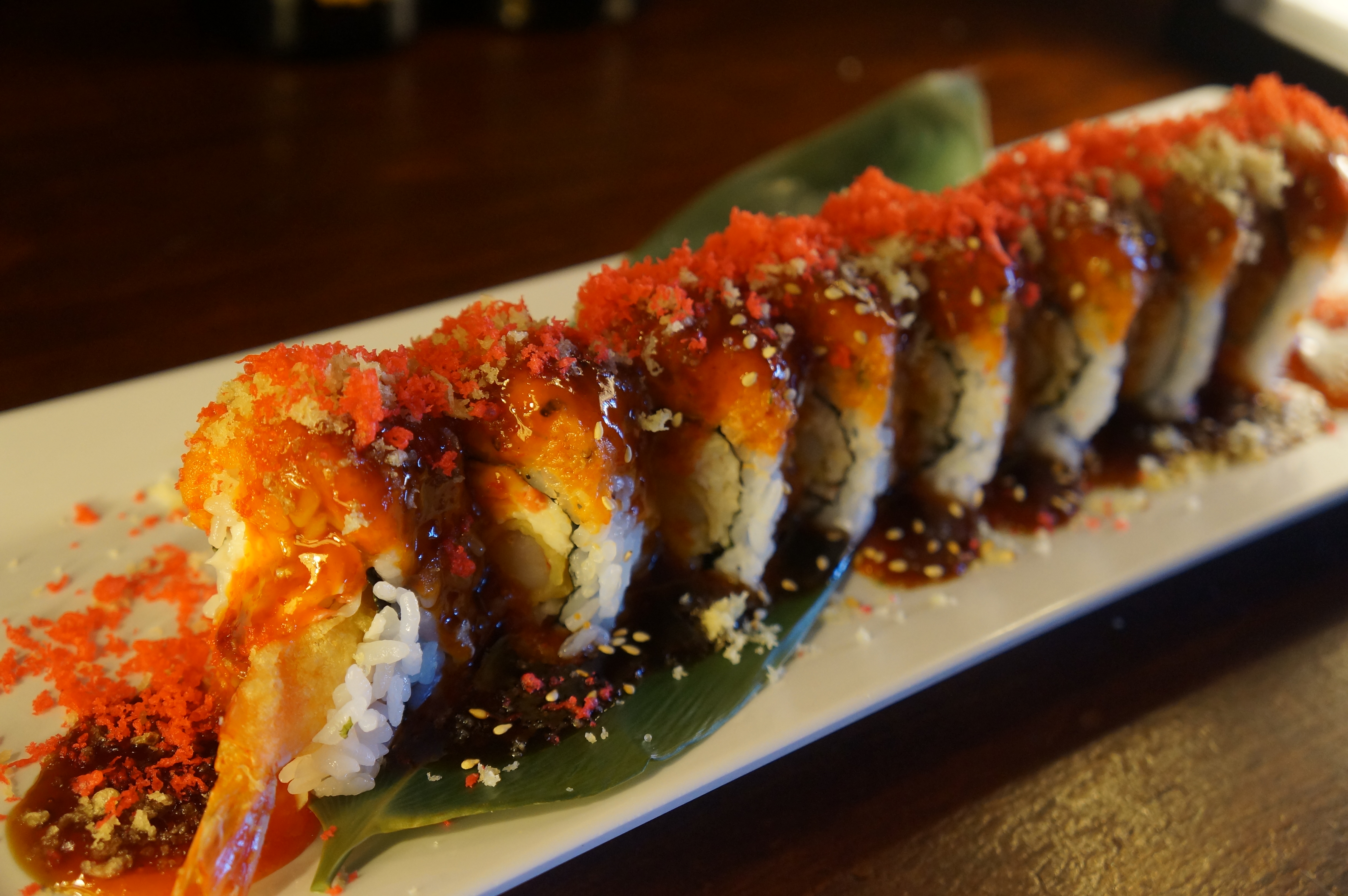 Order Hot Night Roll food online from Tomo Sushi store, Laguna Woods on bringmethat.com