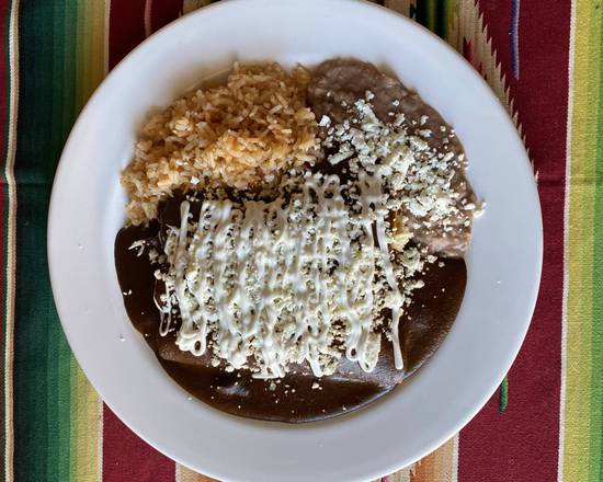 Order Enchiladas De Mole food online from Fiesta Mexican Restaurant store, Jackson on bringmethat.com