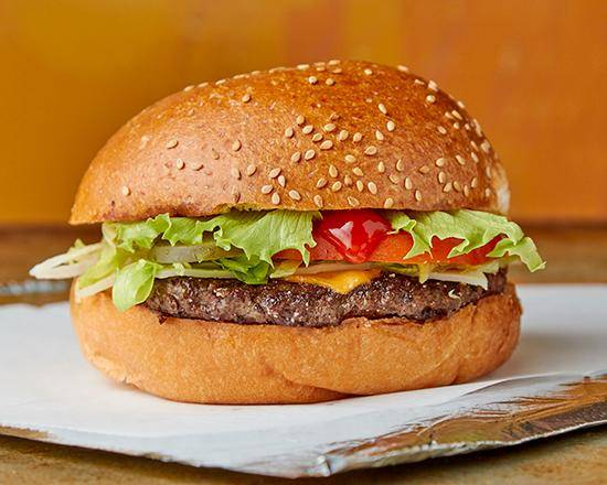 Order Cheeseburger food online from Naz's Halal Food store, Levittown on bringmethat.com