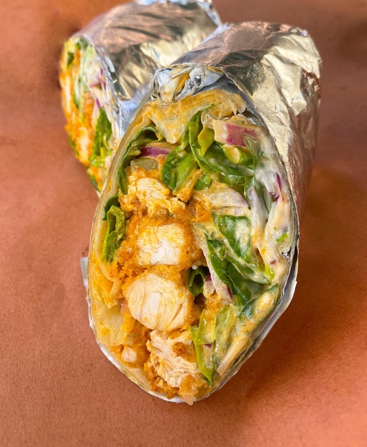 Order Buffalo Chicken Wrap food online from Bobwhite Counter store, New York on bringmethat.com