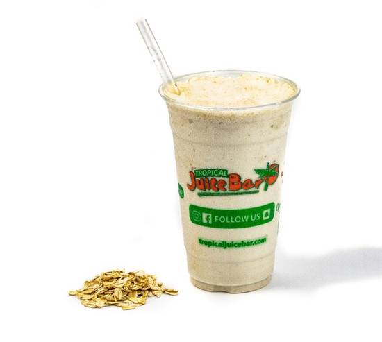 Order Oatmeal Smoothie food online from Tropical Juice Bar store, Passaic on bringmethat.com