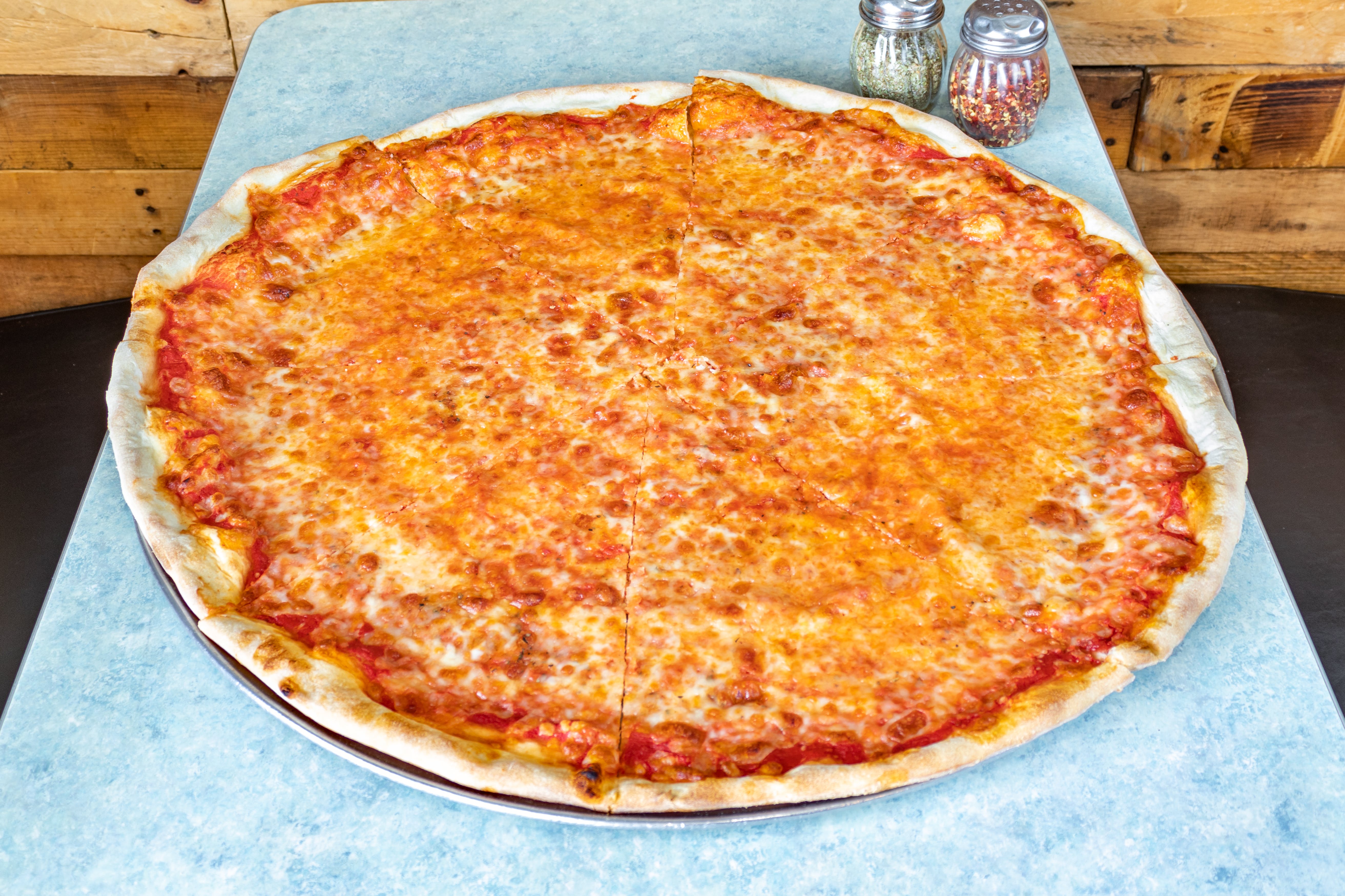 Order Cheese Pizza - Small (7 Pieces) food online from Sinapi Pizzeria store, Brewster on bringmethat.com