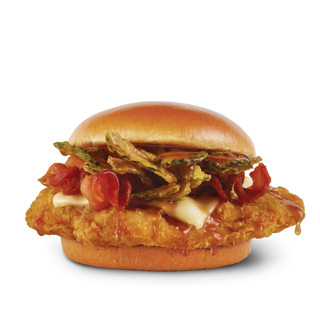 Order Hot Honey Chicken Sandwich (Classic) food online from Wendy store, Franklin Park on bringmethat.com