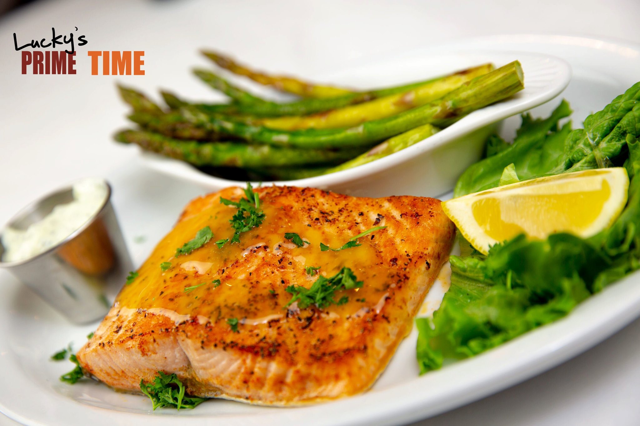 Order Chargrilled Salmon  food online from Lucky Prime Time store, Rochester on bringmethat.com