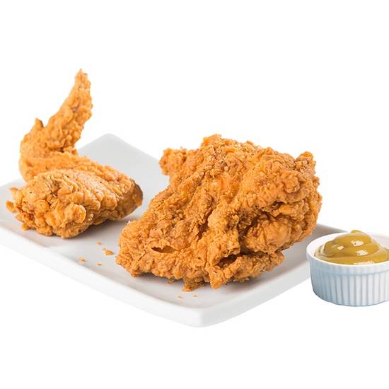 Order 2 pc. Fried Chicken Meal food online from Champs Chicken store, Mandan on bringmethat.com
