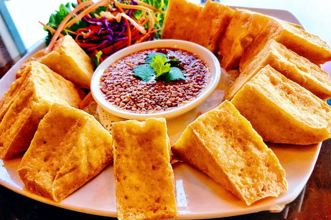 Order 1. Fried Tofu food online from Thai Bamboo store, Northridge on bringmethat.com