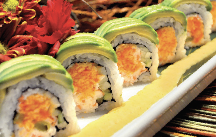 Order Spicy Caterpilar Roll food online from Crazy Rock'N Sushi store, La Puente on bringmethat.com