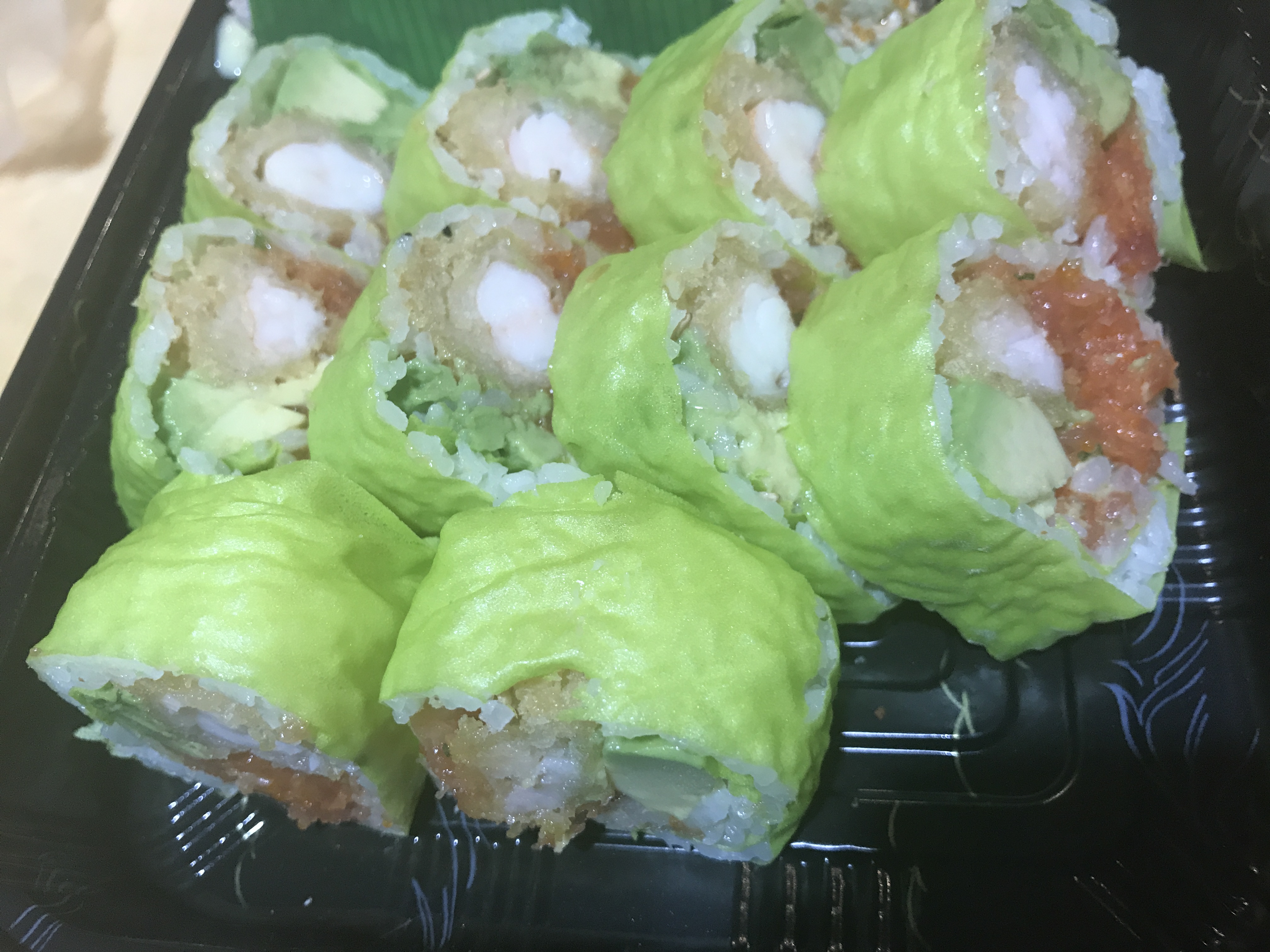 Order R19. Green Jade Roll   （炸虾） food online from Mandarin Palace store, Philadelphia on bringmethat.com