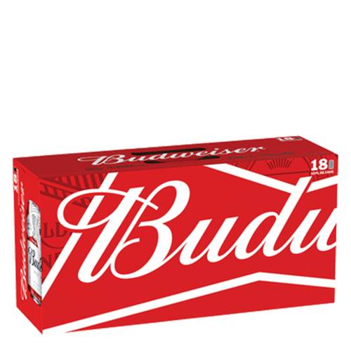 Order Budweiser Cans - 12 oz Cans/18 Pack food online from Bottle Shop & Spirits store, Los Alamitos on bringmethat.com