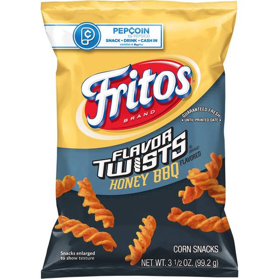Order Fritos Twists Honey Bbq Flavored Corn Chips food online from Pepack Sunoco store, Peapack on bringmethat.com