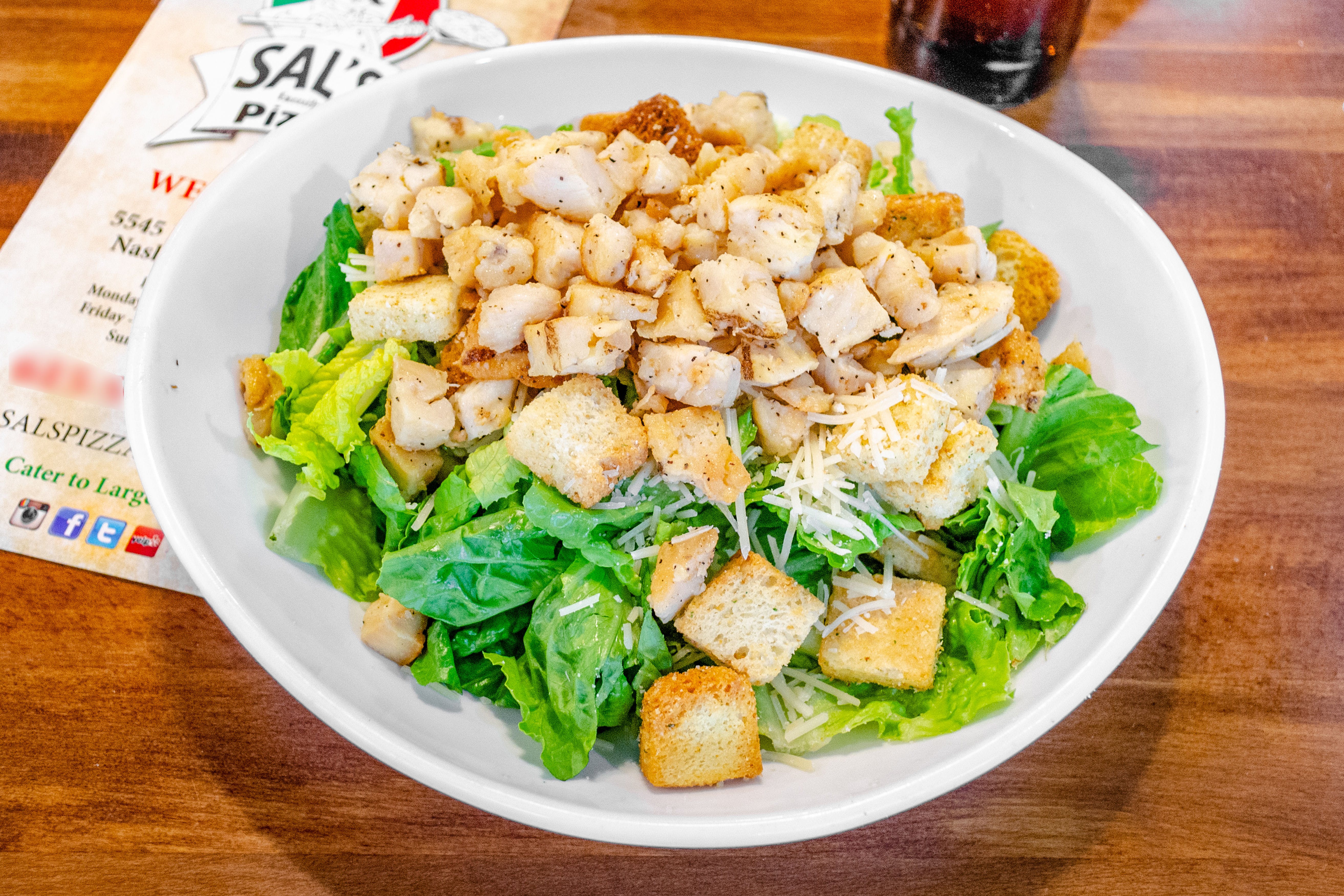 Order Caesar Salad - Small food online from Sals Family Pizza store, Nashville on bringmethat.com