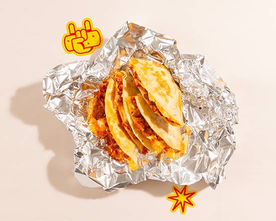 Order Meaty Bam! Quesadilla food online from Wham! Bam! Burrito! store, Wichita on bringmethat.com