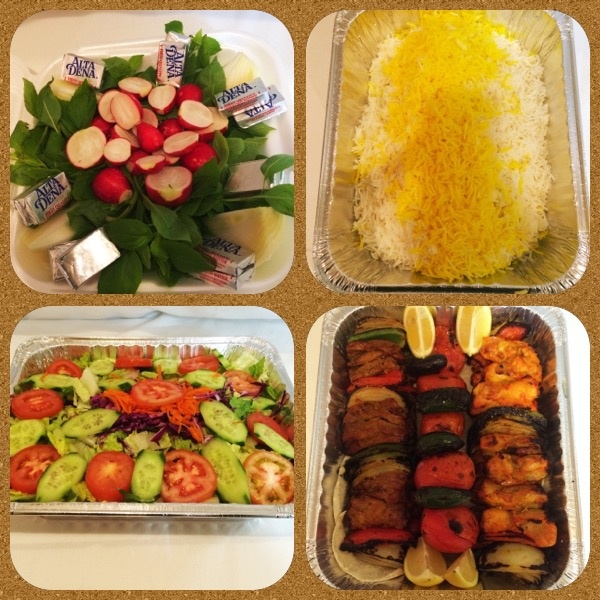 Order Chicken and Shish Kabob Feast food online from Shiraz Restaurant store, Glendale on bringmethat.com