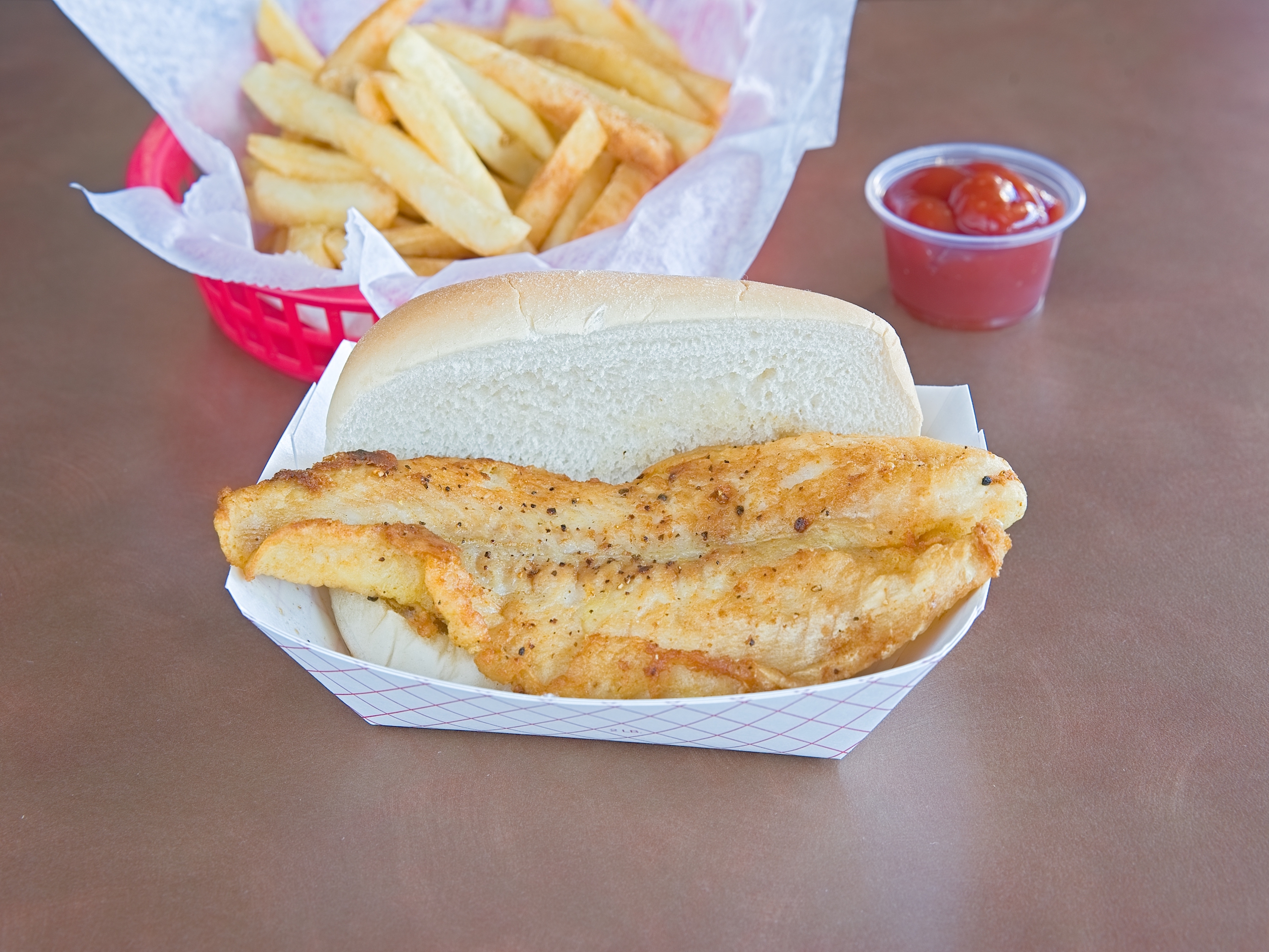Order Fish Sandwich and Chips food online from Pierogi Palace store, Willoughby on bringmethat.com