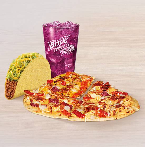 Order Cheesy Chipotle Chicken Flatbread Combo food online from Taco Bell store, Monroe on bringmethat.com