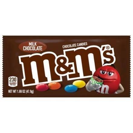 Order M&M's Milk Chocolate Candy (1.69 oz) food online from Light Speed Market store, Marietta on bringmethat.com