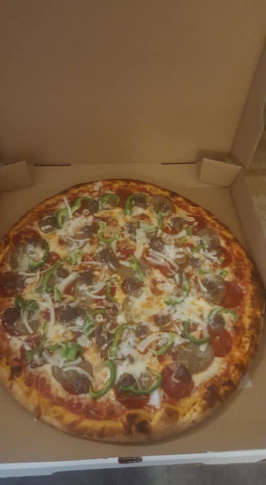 Order Meat Lovers Pizza - Small 12'' food online from A1-Pizza store, Holyoke on bringmethat.com