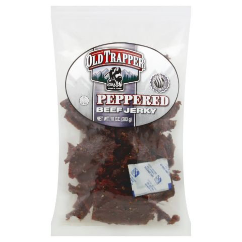 Order Old Trapper Peppered Beef Jerky 10oz food online from 7-Eleven store, Denver on bringmethat.com