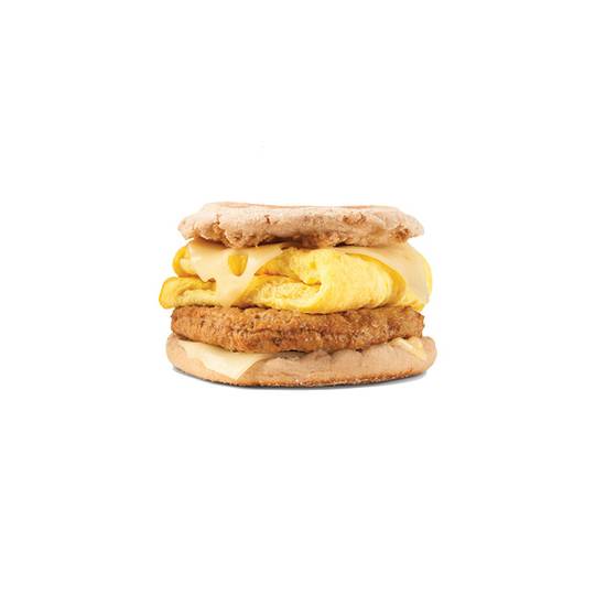 Order Turkey Sausage & Swiss English Muffin food online from Dunn Brothers Coffee store, Minneapolis on bringmethat.com