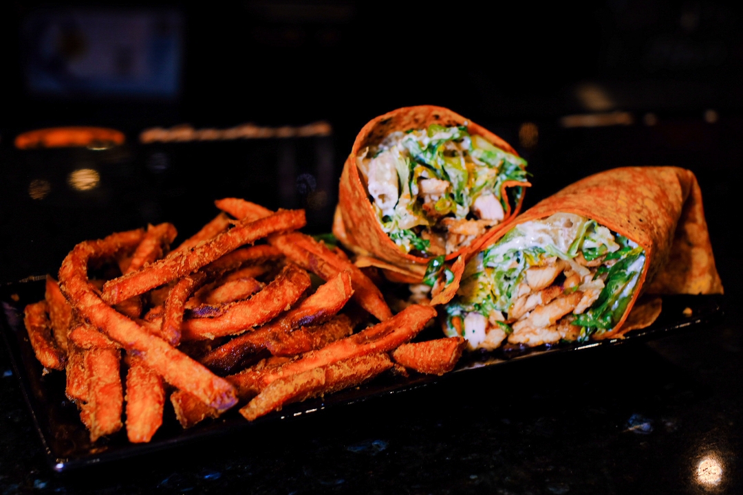 Order Chicken Caesar Wrap food online from The Downtown Cafe store, Glen Cove on bringmethat.com