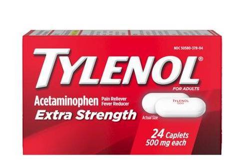 Order Tylenol Extra Strength Caplets (24 Count) food online from Urban Value Corner Store store, Dallas on bringmethat.com