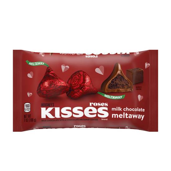 Order HERSHEY'S KISSES Roses Milk Chocolate Meltaway Candy, Valentine's Day, 7 oz food online from CVS store, CONOVER on bringmethat.com